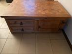 Table basse en bois avec 4 tiroirs et 2 portes, Maison & Meubles, Tables | Tables de salon, 100 à 150 cm, Moins de 50 cm, Enlèvement