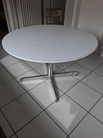 witte ronde ovale keukentafel, Ophalen, Gebruikt