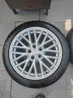 Jantes alu 17 Borbet en 5x108 ET40 + pneu 225 45 17 Uniroyal, 17 inch, Velg(en), Gebruikt, Personenwagen