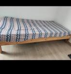 Lit individuel 90×190 en bois avec sommier et matelas, Enlèvement, Comme neuf