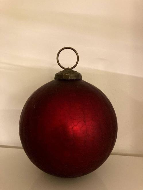 vieille grosse boule de Noël lourde à 10 euros, Divers, Noël, Utilisé, Enlèvement