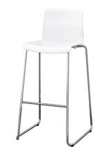 3x GLENN Barkruk - ikea, wit/verchroomd - 66 cm, Huis en Inrichting, Barkrukken, Ophalen