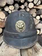 Belgische M38 ww2 motorhelm, Verzamelen, Militaria | Tweede Wereldoorlog, Ophalen of Verzenden, Overige soorten