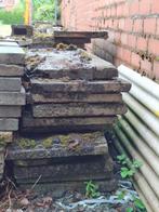 Gratis betonplaten, Tuin en Terras, Palen, Balken en Planken, Ophalen, Gebruikt