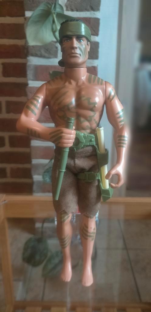 Vintage Action man Jungle Dart, Kinderen en Baby's, Speelgoed | Poppen, Gebruikt, Ophalen of Verzenden