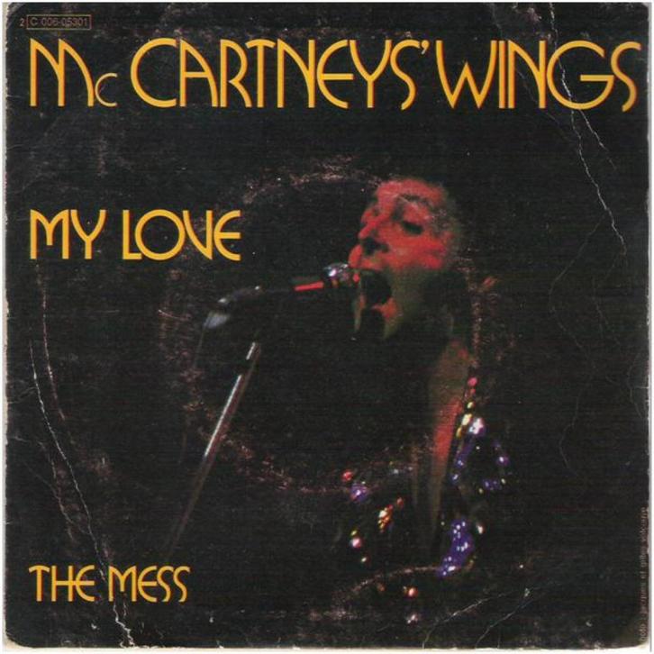PAUL McCARTNEY/WINGS: "My love", Cd's en Dvd's, Vinyl Singles, Zo goed als nieuw, Single, Pop, 7 inch, Ophalen of Verzenden