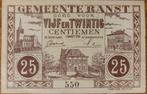 Argent d'urgence 25 -10 c RANST 1918, Timbres & Monnaies, Billets de banque | Belgique, Série, Enlèvement