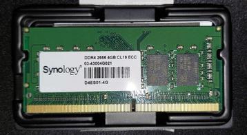 🖥️ Synology D4ES01-4G geheugenmodule 4GB ECC DDR4 2666MHz, Informatique & Logiciels, Enlèvement ou Envoi, Comme neuf, DDR4