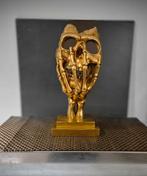 Gouden Thinking Skeleton – 38 cm – Harssculptuur, Ophalen of Verzenden