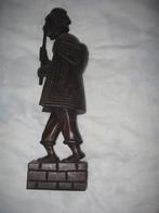 Statue en bois musicien Pérou Amérique du Sud (44H x 10W cm), Enlèvement ou Envoi