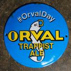 PLAQUE EMAILLEE BOMBEE ORVAL DAY TRAPPIST ALE, Enlèvement ou Envoi, Comme neuf, Panneau, Plaque ou Plaquette publicitaire, Autres marques