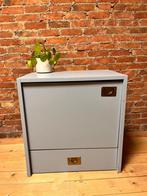 Nachtkast pastelblauw, Ophalen, Minder dan 45 cm, 55 tot 70 cm, Zo goed als nieuw