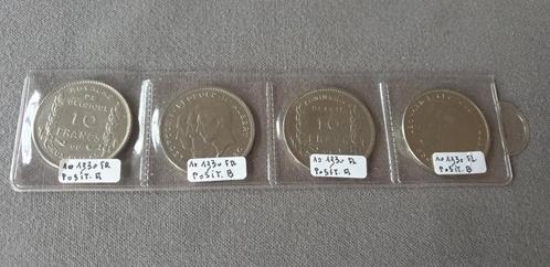 lot de 4 pièces de 10 francs Belge/2 belgas - Albert I 1930, Postzegels en Munten, Munten | Europa | Euromunten, Setje, Overige waardes