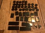 Lego tegels zwart 48 stuks / 555-4, Enlèvement ou Envoi, Utilisé, Briques en vrac, Lego