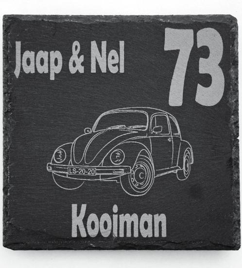 NAAMBORD VOOR VOORDEUR MET KEUZE UIT DIVERSE OLDTIMERS, Huis en Inrichting, Woonaccessoires | Tekstborden en Spreuken, Nieuw, Ophalen of Verzenden