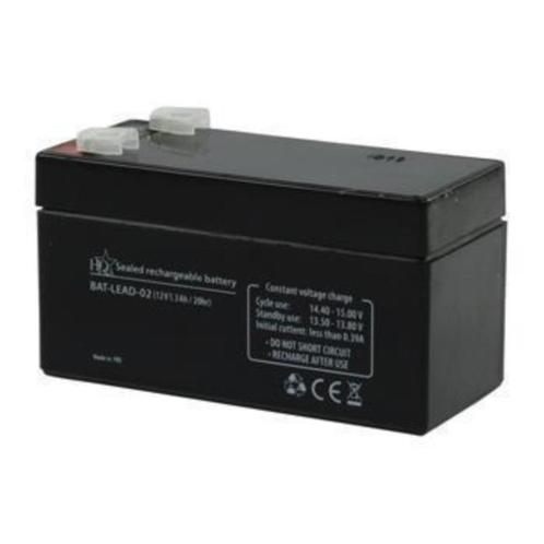 Lood accu 12 Volt - 1.3Ah noodverlichting, Hobby en Vrije tijd, Elektronica-componenten, Nieuw, Ophalen of Verzenden