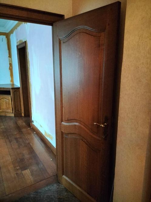 Eiken deuren, Doe-het-zelf en Bouw, Deuren en Vliegenramen, Gebruikt, Binnendeur, Glas, Hout, Ophalen