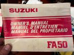 Gebruikershandleiding Suzuki FA50, Ophalen of Verzenden, Gebruikt