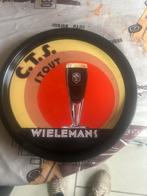 Emaille plateau cts stout wielemans, Ophalen, Gebruikt, Reclamebord