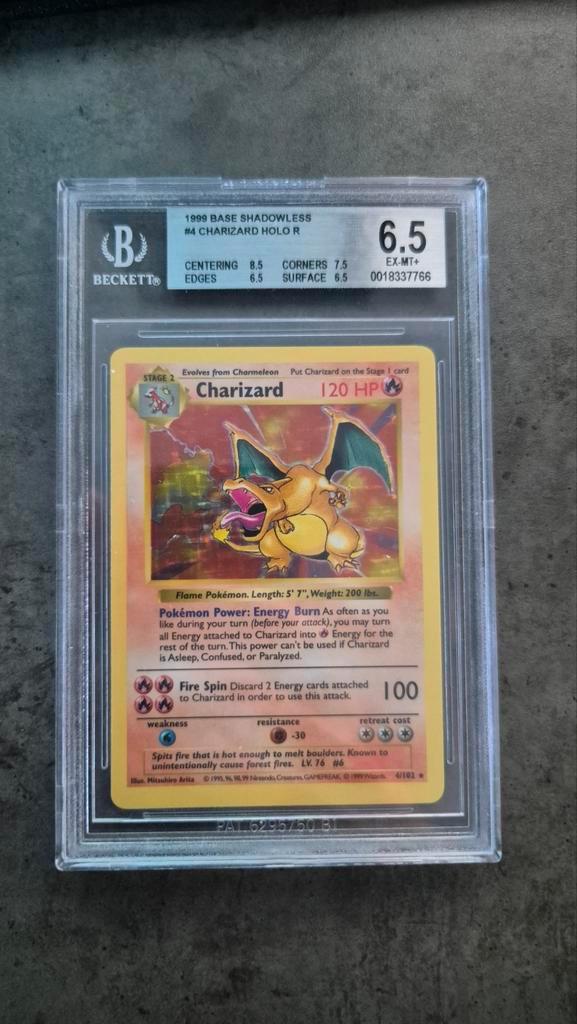 Kit de base Charizard Shadowless BGS 6.5, Hobby & Loisirs créatifs, Jeux de cartes à collectionner | Pokémon, Enlèvement ou Envoi