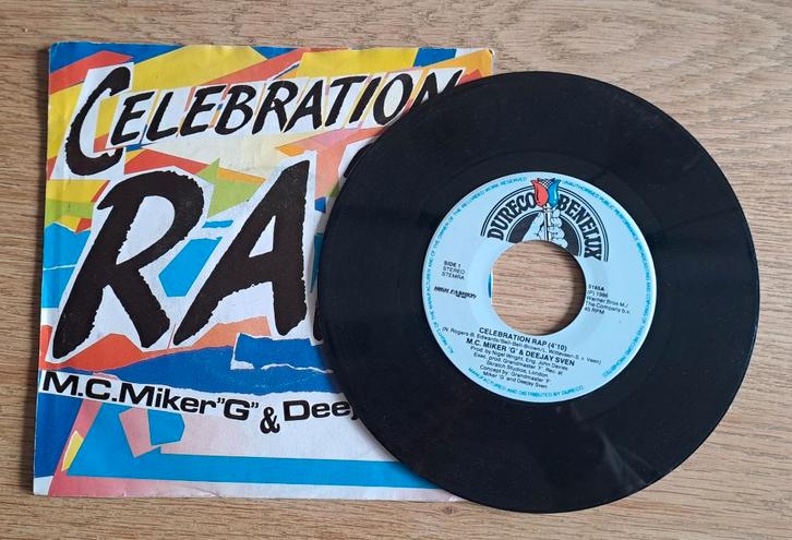 M.C.Miker 'G' & Deejay Sven - Celebration Rap, CD & DVD, Vinyles Singles, Utilisé, Single, Hip-hop et Rap, 7 pouces, Enlèvement ou Envoi