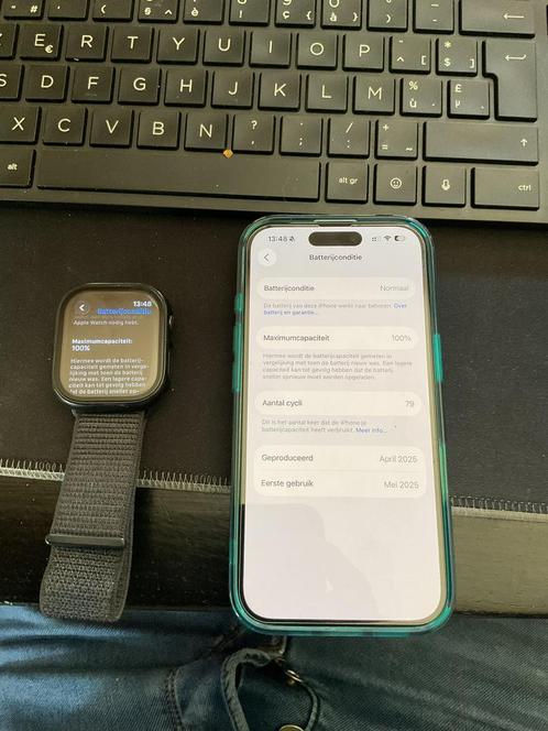 Iphone 16 wit+ apple watch series 10, Telecommunicatie, Mobiele telefoons | Apple iPhone, Zo goed als nieuw, iPhone 16, Wit, Ophalen