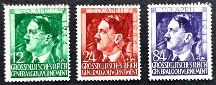 Gen.Gouv.: 55ste verjaardag A.Hitler 1944, Postzegels en Munten, Postzegels | Europa | Duitsland, Gestempeld, Overige periodes