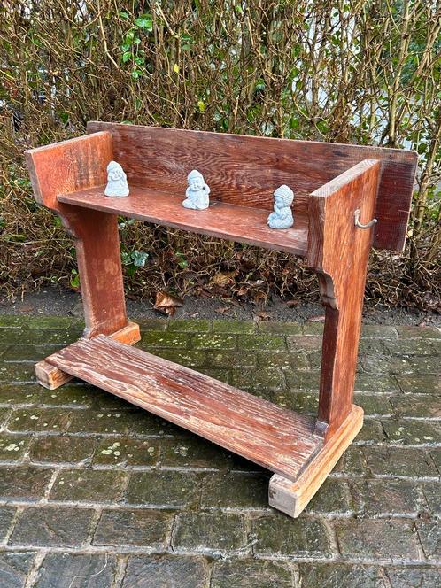 Vintage houten bankje - decoratief, Antiek en Kunst, Curiosa en Brocante, Ophalen