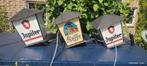3 brouwerijlantaarns. 1 LEFFE en 2 JUPILER., Ophalen, Gebruikt, Reclamebord, Plaat of Schild, Jupiler