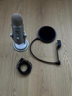 Bleu Yeti Microfoon USB-microfoon + Popfilter, Muziek en Instrumenten, Microfoons, Ophalen, Gebruikt, Studiomicrofoon