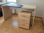 BUREAU  + MEUBEL - IKEA, Huis en Inrichting, Ophalen, Met wielen, Zo goed als nieuw, Bureau