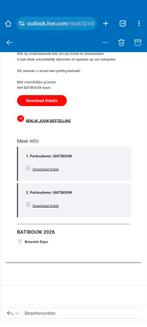 2 e-tickets voor Batibouw dag naar keuze, Tickets & Billets, Expositions