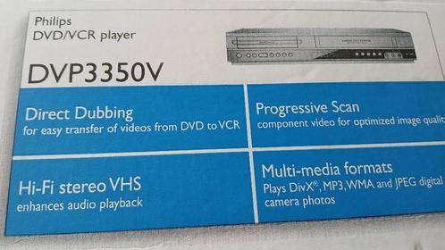 DVD-speler, combospelerrecorder, VHS-bandrecorder Philips, Audio, Tv en Foto, DVD spelers, Zo goed als nieuw, Dvd-speler, Philips