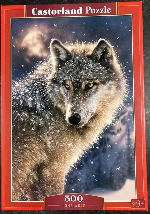 Castorland Puzzel - Lone Wolf - 500 stuks, Hobby & Loisirs créatifs, Sport cérébral & Puzzles, Enlèvement ou Envoi