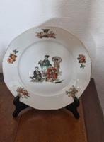 Achthoekig bord Japans export porselein, Antiek en Kunst, Ophalen