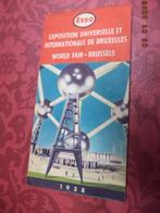 EXPO 58: Grondplan Wereldtentoonstelling Brussel door ESSO., Ophalen of Verzenden, Kaarten, Zo goed als nieuw