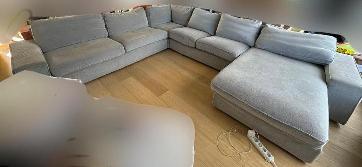 Sofa Kivik 6 places - gris, Huis en Inrichting, Zetels | Zetels, Gebruikt, Vierpersoons of meer, Ophalen