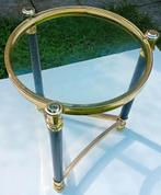 Glazen salontafel voor de woonkamer, diameter: 40 cm, hoogte, Huis en Inrichting, Ophalen, Minder dan 50 cm, Gebruikt, Rond