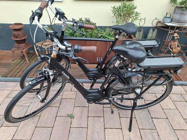 Set in nieuw staat gazelle's met bosch midden motor, Fietsen en Brommers, Elektrische fietsen, Gebruikt, Gazelle, 51 tot 55 cm