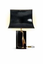 Vintage lamp vogel zwart goud, Enlèvement, Utilisé, Regency