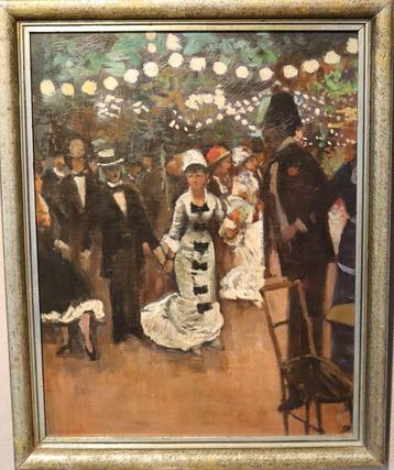 Mooi olieverfschilderij op paneel beschikbaar voor biedingen