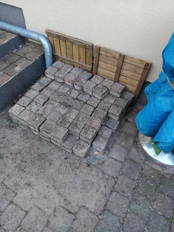 Partij terrasklinkers 10x10x7cm, Tuin en Terras, Tegels en Klinkers, Ophalen, Gebruikt, Klinkers, Minder dan 5 m²