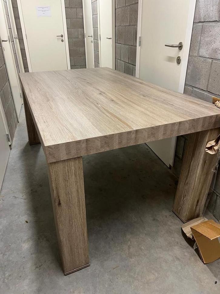 Eettafel lichtbruin hout – amper gebruikt (184x102x80), Huis en Inrichting, Tafels | Eettafels, Zo goed als nieuw, Ophalen