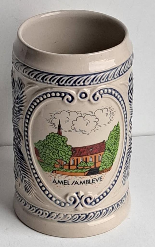 Jolie grande chope céramique de Amel (Amblève), Antiek en Kunst, Antiek | Keramiek en Aardewerk, Ophalen of Verzenden