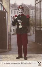 MILITAIR  in Uniform -  Weinig maar met goed hart gegeven !, Envoi, Avant 1920, Affranchie, Costume traditionnel