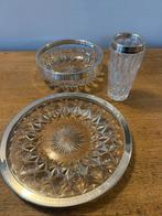 Drie delige set Val Saint Lambert met verzilverde ring, Ophalen