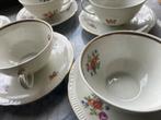Vintage kopjes met schoteltjes en koffiepot, Antiek en Kunst, Antiek | Servies los, Ophalen