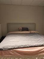 Bed / boxspring met matras, Huis en Inrichting, Ophalen, Gebruikt, Beige, Tweepersoons