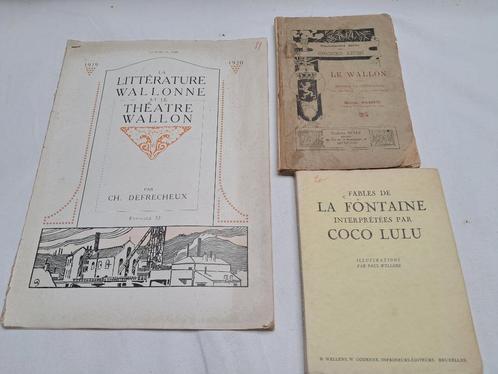 Lot de 60 Livres en Wallon - Théatre, Littérature, Poésie..., Livres, Livres régionalistes & Romans régionalistes, Utilisé, Enlèvement ou Envoi