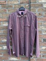 Bugatti bordeauxrood shirt T43 in uitstekende staat, Ophalen of Verzenden, Gedragen, Halswijdte 43/44 (XL)